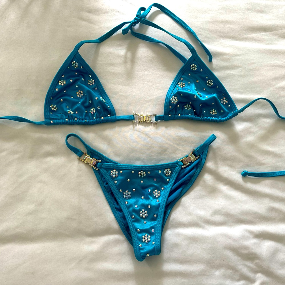 Teal/turquoise NPC Bikini with connectors